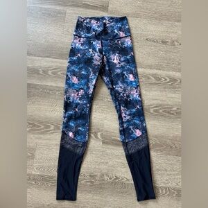 Lululemon Athletica Blue and Pink Jeggings